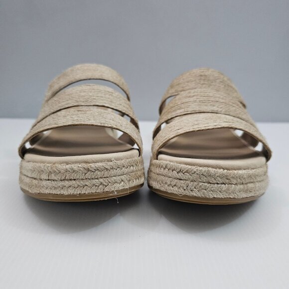 Eileen Fisher Mayla Espadrille Sandal Womens 11 Jute Platform Slide Summer NEW - Picture 6 of 13